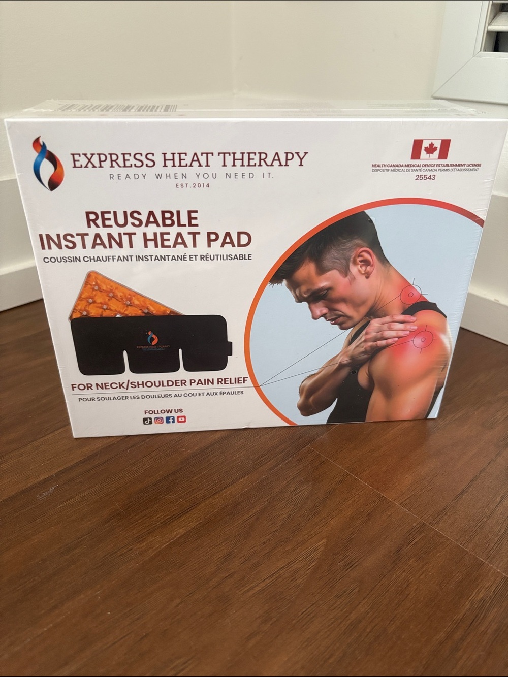 Reusable Instant Heat Pad - Black